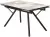 Стол ЛИБЕРТИ 140 Pandora, керамика / Черный каркас М-City
