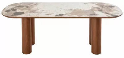 Стол ПИНО (PINO) 210 цвет CA035, керамика /  Орех (WALNUT), ®DISAUR