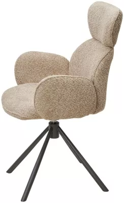 Стул VARDY 360 град.поворот. бежевый букле XD841-06 / Серый, ®DISAUR