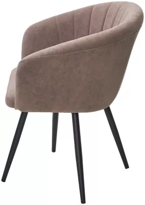 Стул RUNA, 360 град. поворот. B5 Капучино, велюр / черный каркас, М-City