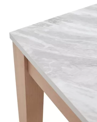 Стол TME-6931 MBH SWEDEN белый мрамор / MILKY WHITE  M-City