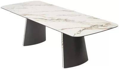 Стол VALDEMAR 180 KL-188 итальянская керамика, стекло/ каркас темно-серый/Kl-188, ®DISAUR