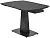 Стол БАЛД (BALDE) 140 см - 200 см раскладной, цвет MATT BLACK MARBLE SOLID CERAMIC / ЧЕРНЫЙ