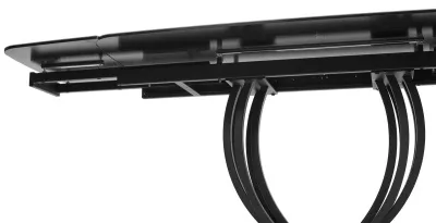 Стол MATERA 160 KL-136 Серый мрамор матовый, итальянская керамика/ черный каркас, ®DISAUR