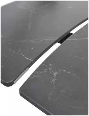 Стол BALDE 140 MATT BLACK MARBLE SOLID CERAMIC / BLACK, ®DISAUR