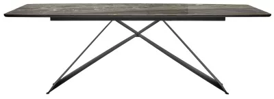 Стол МАРСЕЛЬ 220 RITCHER DOVE Amadeus, керамика / Черный М-City