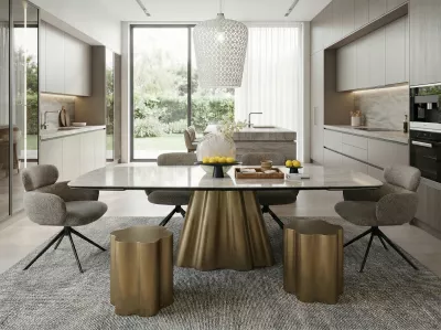 Стол журнальный РУИЗ (RUIZ) цвет Золотой винтаж брашированный, ®DISAUR