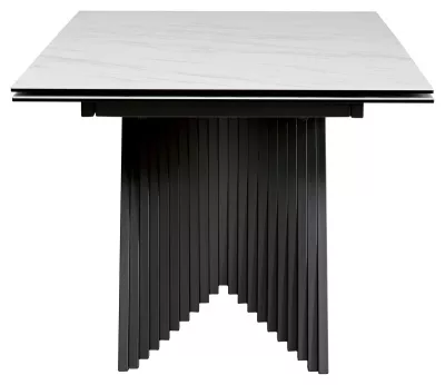 Стол IVAR 180 MARBLES KL-99 Белый мрамор, итальянская керамика/серый, ®DISAUR