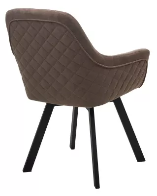 Стул JET 360 град. поворот. B5 Капучино, велюр / черный каркас, М-City