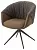 Стул ГИССЕН (GISSEN) 360 град., цвет КОФЕ HP032-08A PU / V885-1, экокожа / ткань / ЛАТТЕ, ®DISAUR
