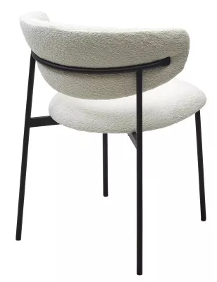 Стул ЛЕОНАРДО Soul 000 Белый, букле / черный каркас М-City