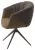 Стул ГИССЕН (GISSEN) 360 град., цвет КОФЕ HP032-08A PU / V885-1, экокожа / ткань / ЛАТТЕ, ®DISAUR