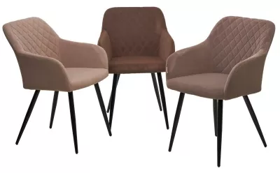 Стул BRANDY 505-11 Кофе, велюр "беспальчиковый" / черный каркас, М-City