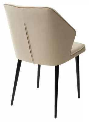 Стул SEATTLE-V БЕЖЕВЫЙ #5, велюр / черный каркас М-City