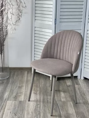 Стул БАРИ Marseille-16 Капучино, велюр / ЛАТТЕ каркас