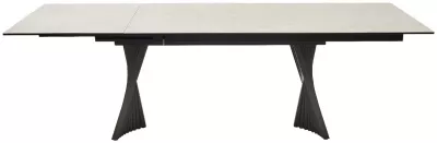 Стол YOAKIM 180 TL-102 Бежевый мрамор, испанская керамика / Темно-серый каркас, ®DISAUR