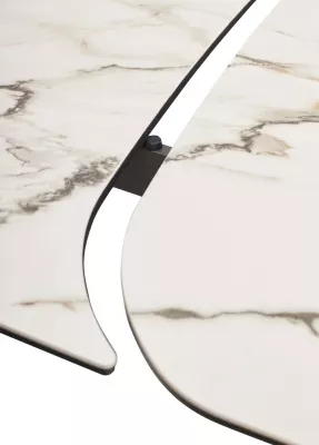 Стол VALDEMAR 180 KL-188 итальянская керамика, стекло/ каркас темно-серый/Kl-188, ®DISAUR