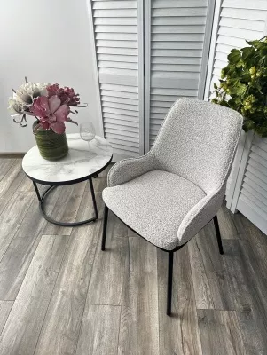 Стул BRIO UF995-02, букле / черный каркас  / Товарный знак DISAUR