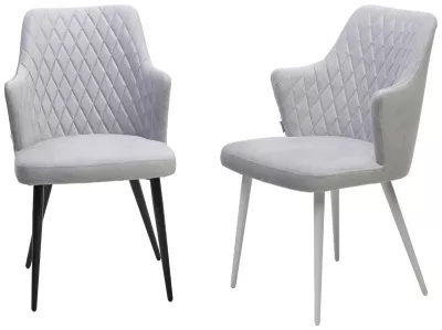 Стул HERMAN 360 град. BM-4 СВЕТЛО-СЕРЫЙ, велюр / черный каркас М-City