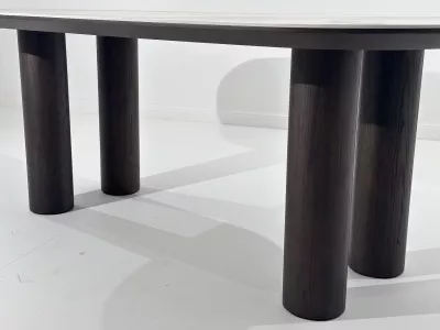 Стол PINO 210 цвет CA035, керамика / Темный орех, ®DISAUR