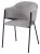 Стул ДИЛЛ, цвет Lana 80 серый, ткань / черный каркас