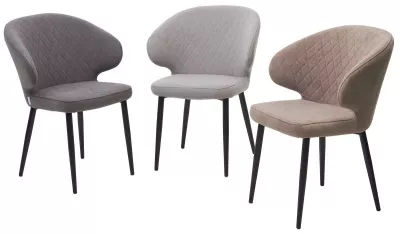 Стул ХИЛТОН, цвет B28 Темно-серый, велюр / черный каркас М-City