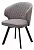 Стул СКАТ (SKAT) 360 град. поворот. цвет B22 Серый, велюр / черный каркас