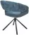 Стул EMBER 360 град. поворот. 7525-56 Синий, велюр/ ENJOY-315 Синий, ткань/ Черный, ®DISAUR