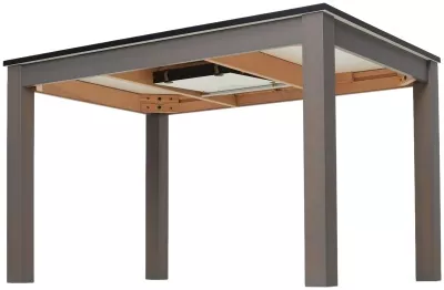 Стол TME-6932 MBH  GREY STONE серый камень /серый  M-City