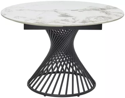 Стол BUENO 120 GLOSS GOLDEN JADE SOLID CERAMIC / BLACK, ®DISAUR