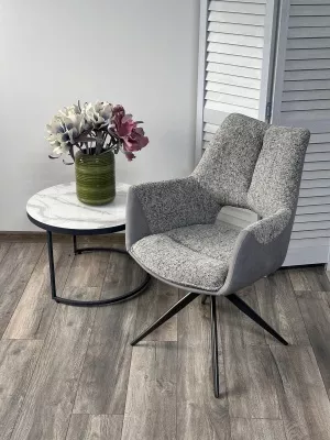 Стул DAVEN 360 град. поворот. RIELY-450 / G1038-04 Серый /Темно-серый, ®DISAUR