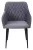 Стул BRANDY-X СЕРЫЙ #27, велюр / черный каркас М-City
