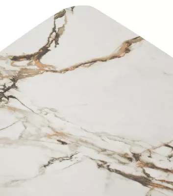 Стол БИРГЕР (BIRGER) 200 цвет KL-188 Контрастный мрамор, итал./ Темно-серый, ®DISAUR