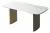 Стол КАЛВИН (CALVIN) 180 цвет КАРРАРА (SEMI-POLISHED SNOW CARRARA SOLID CERAMIC / СЕРЫЙ ДУБ, ®DISAUR