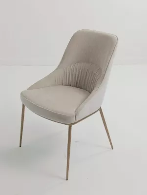 Стул АБРИОЛА (ABRIOLA) цвет ЛАТТЕ BOSTON-102, ткань / бронзовый винтажный, ®DISAUR