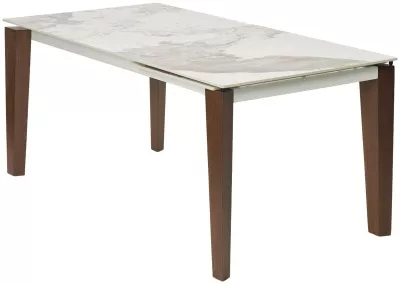 Стол ESMIR 180 GLOSS LUXURY PANDORA SOLID CERAMIC/орех, ®DISAUR