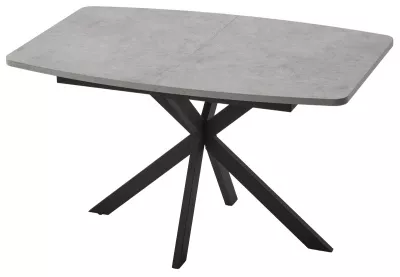 Стол АРИЗОНА 130 БЕТОН ЧИКАГО СВ.СЕРЫЙ / Черный каркас М-City