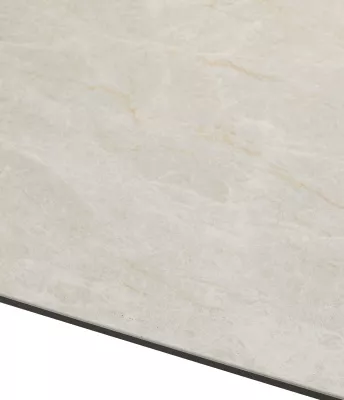 Стол АСТРИД (ASTRID) 200 цвет TL-102 Бежевый мрамор, испанск. керамика / Темно-серый каркас, ®DISAUR