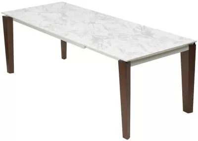 Стол ESMIR 180 MATTE ARABESCATO SOLID CERAMIC/ орех, ®DISAUR