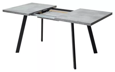 Стол БРИК М (BRICK M) 120 Бетон Портленд/ Черный