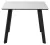 Стол ТИК ТАК 90  цвет Белый мрамор MATTE, керамика / Черный каркас