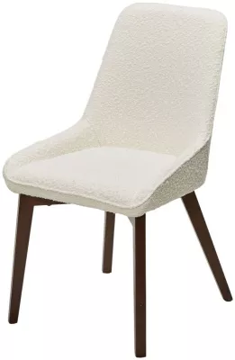 Стул CRISTIAN White A2635-1A, букле / орех, ®DISAUR