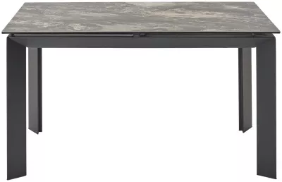 Стол CREMONA 140 KL-176, итальянская керамика/ черный каркас, ®DISAUR