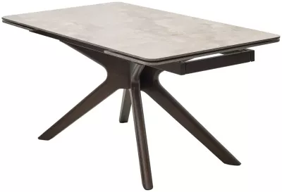 Стол EDER 160 GLOSS AMBER JADE SOLID CERAMIC / Орех, ®DISAUR