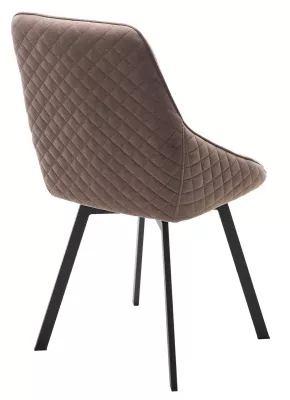 Стул CASA, 360 град. поворот. B5 Капучино, велюр / черный каркас,М-City