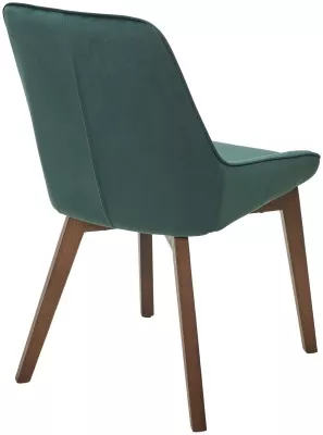 Стул КРИСТИАН (CRISTIAN) цвет ИЗУМРУДНЫЙ Future-073, велюр / орех, ®DISAUR