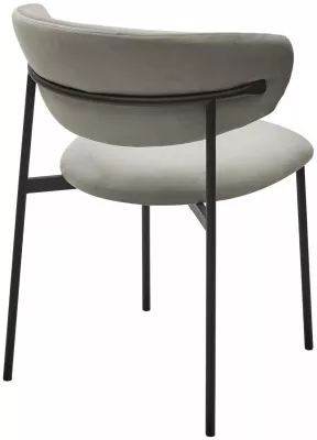 Стул ЛЕОНАРДО H-61 Кварцевый, велюр / черный каркас М-City