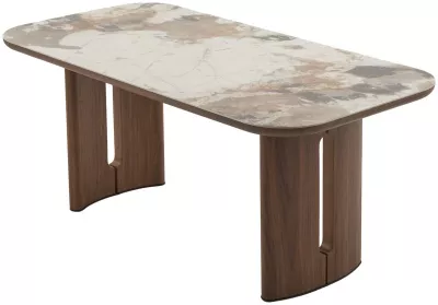 Стол BARK 180 цвет CA035, керамика / Орех, ®DISAUR