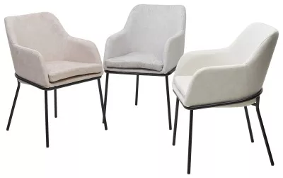 Стул АЛИСТЕР, цвет RAIN 16 пыльный серый, велюр / черный каркас М-City