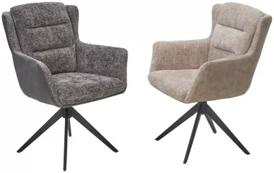Стул GARLAND 360 град. поворот. HAGA-30 Бежевый, ткань/ GINO-101 Бежевый, ткань/ Черный, ®DISAUR